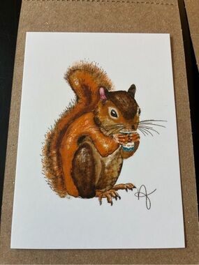 A Little Shop In NYC Coffee Squirrel Mini Print (Not Inciardi) Vending Machine